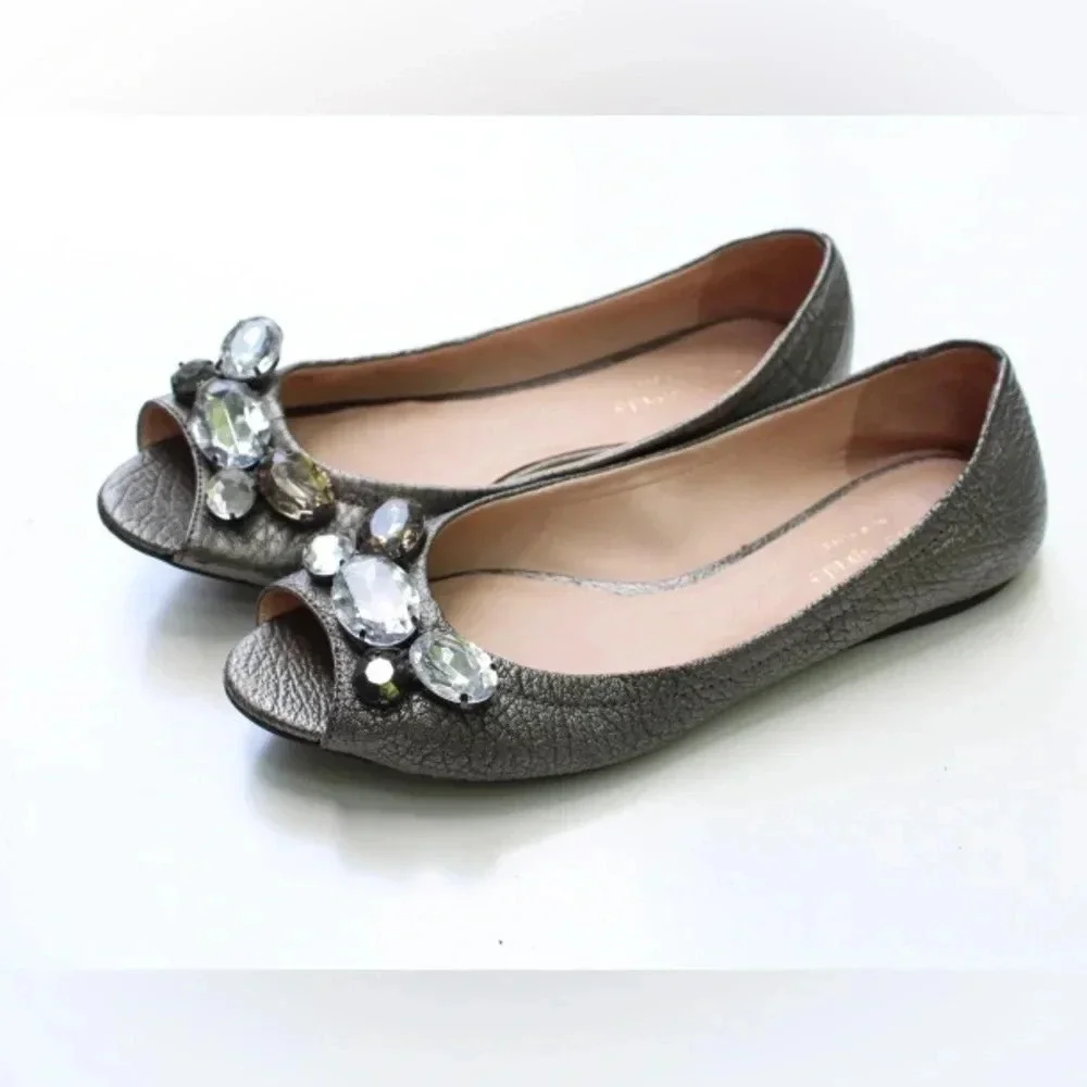 Kate Spade jeweled flats
